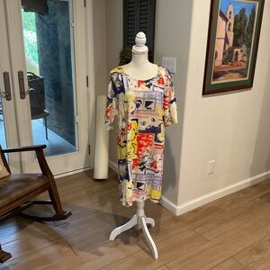 Jams World Blue and White Floral Dress